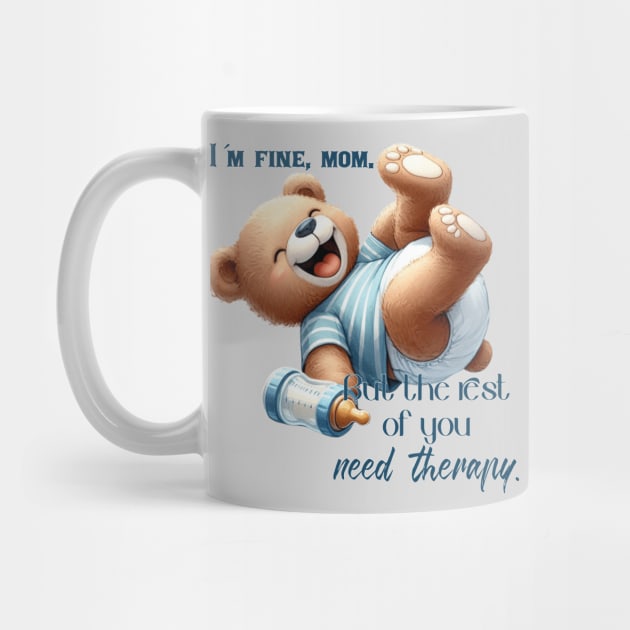 Süßer Frechdachs: Babyteddybär mit Humor by shirtsandmore4you